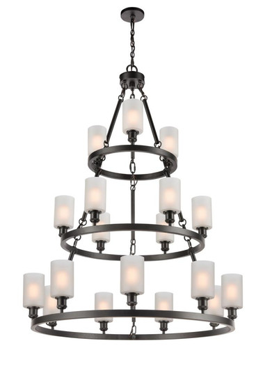 Clymer - 18 Light - 40 inch - Matte Black - Chain Hung - Chandelier (3442|82034-BK-G801)