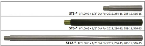 6 X 1/2'' Downrod - Aged Gun Metal Finish (3442|ST-6-AG)