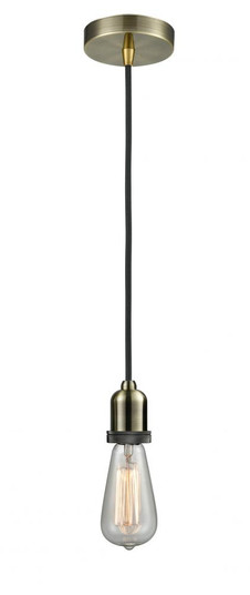 Whitney - 1 Light - 2 inch - Antique Brass - Cord hung - Mini Pendant (3442|100AB-10BK-0AB)