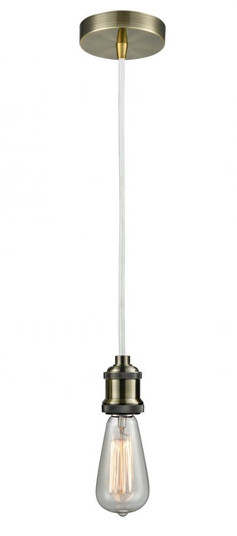 Edison - 1 Light - 2 inch - Antique Brass - Cord hung - Mini Pendant (3442|100AB-10W-1AB)