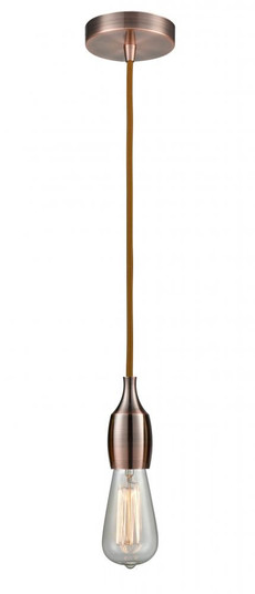 Chelsea - 1 Light - 2 inch - Antique Copper - Cord hung - Mini Pendant (3442|100AC-10CR-3AC)