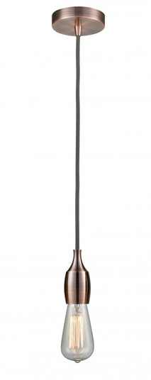 Chelsea - 1 Light - 2 inch - Antique Copper - Cord hung - Mini Pendant (3442|100AC-10GY-3AC)