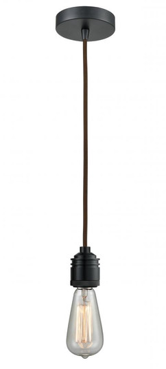 Winchester - 1 Light - 2 inch - Matte Black - Cord hung - Mini Pendant (3442|100BK-10BR-2BK)