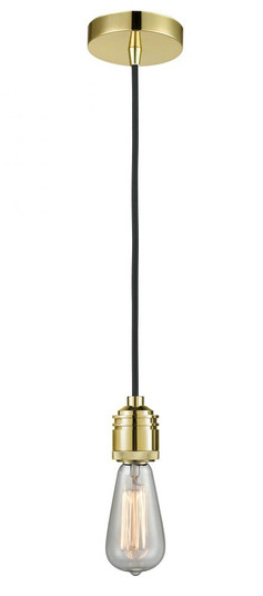Winchester - 1 Light - 2 inch - Gold - Cord hung - Mini Pendant (3442|100GD-10BK-2GD)