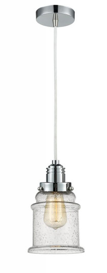 Winchester - 1 Light - 8 inch - Polished Chrome - Cord hung - Mini Pendant (3442|100PC-10W-2H-PC-G184)
