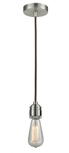 Winchester - 1 Light - 2 inch - Satin Nickel - Cord hung - Mini Pendant (3442|100SN-10BR-2SN)