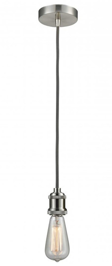 Edison - 1 Light - 2 inch - Satin Nickel - Cord hung - Mini Pendant (3442|100SN-10GY-1SN)