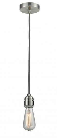 Winchester - 1 Light - 2 inch - Satin Nickel - Cord hung - Mini Pendant (3442|100SN-10GY-2SN)