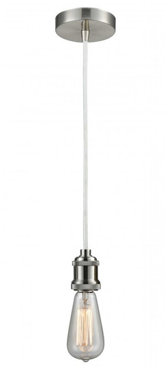 Edison - 1 Light - 2 inch - Satin Nickel - Cord hung - Mini Pendant (3442|100SN-10W-1SN)