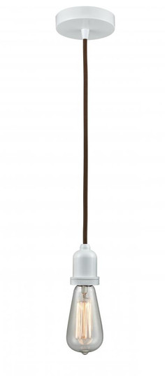 Whitney - 1 Light - 2 inch - White - Cord hung - Mini Pendant (3442|100W-10BR-0W)