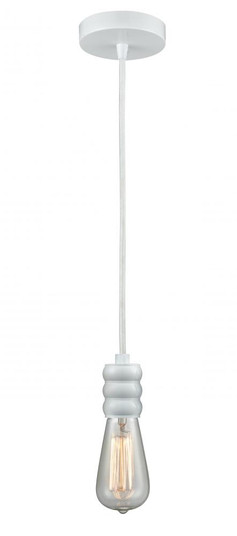 Gatsby - 1 Light - 2 inch - White - Cord hung - Mini Pendant (3442|100W-10W-5W)