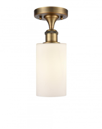 Clymer - 1 Light - 4 inch - Brushed Brass - Semi-Flush Mount (3442|516-1C-BB-G801-LED)