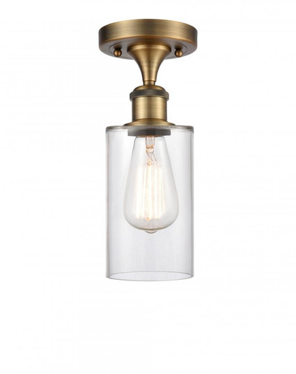 Clymer - 1 Light - 4 inch - Brushed Brass - Semi-Flush Mount (3442|516-1C-BB-G802)