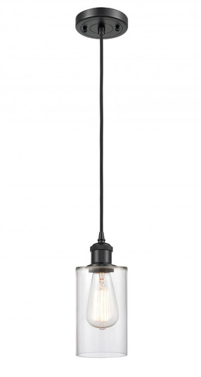Clymer - 1 Light - 4 inch - Matte Black - Cord hung - Mini Pendant (3442|516-1P-BK-G802-LED)