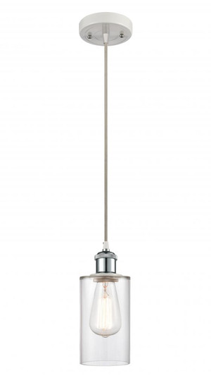 Clymer - 1 Light - 4 inch - White Polished Chrome - Cord hung - Mini Pendant (3442|516-1P-WPC-G802-LED)