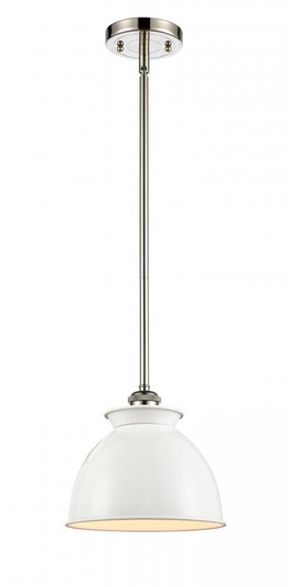 Adirondack - 1 Light - 8 inch - Polished Nickel - Mini Pendant (3442|516-1S-PN-M14-W-LED)
