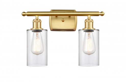 Clymer - 2 Light - 14 inch - Satin Gold - Bath Vanity Light (3442|516-2W-SG-G802-LED)