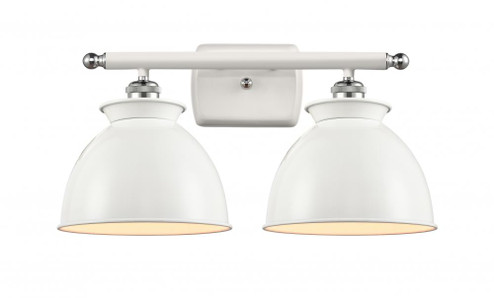 Adirondack - 2 Light - 18 inch - White Polished Chrome - Bath Vanity Light (3442|516-2W-WPC-M14-W)