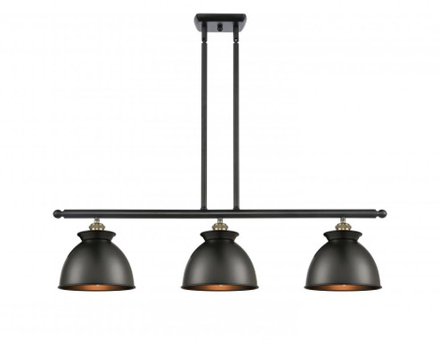 Adirondack - 3 Light - 36 inch - Black Antique Brass - Stem hung - Island Light (3442|516-3I-BAB-M14-BK)