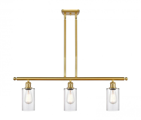 Clymer - 3 Light - 36 inch - Satin Gold - Stem hung - Island Light (3442|516-3I-SG-G802)