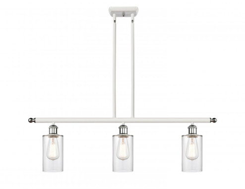 Clymer - 3 Light - 36 inch - White Polished Chrome - Stem hung - Island Light (3442|516-3I-WPC-G802-LED)