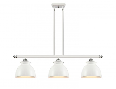 Adirondack - 3 Light - 36 inch - White Polished Chrome - Stem hung - Island Light (3442|516-3I-WPC-M14-W)
