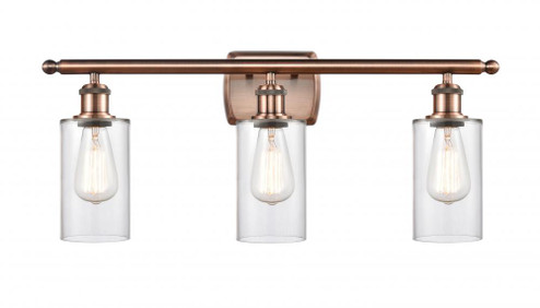 Clymer - 3 Light - 24 inch - Antique Copper - Bath Vanity Light (3442|516-3W-AC-G802)