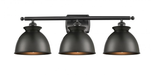 Adirondack - 3 Light - 28 inch - Matte Black - Bath Vanity Light (3442|516-3W-BK-M14-BK-LED)