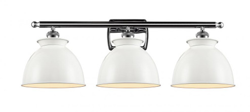 Adirondack - 3 Light - 28 inch - Polished Chrome - Bath Vanity Light (3442|516-3W-PC-M14-W-LED)