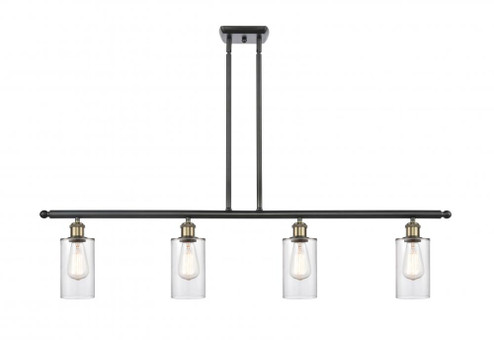Clymer - 4 Light - 48 inch - Black Antique Brass - Stem hung - Island Light (3442|516-4I-BAB-G802)