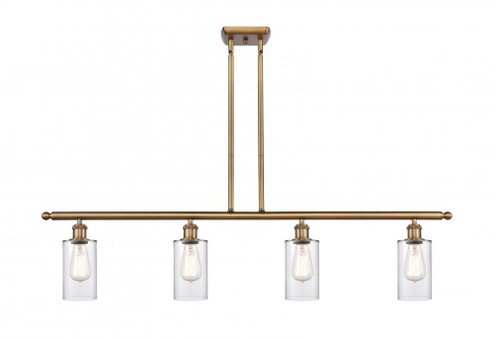 Clymer - 4 Light - 48 inch - Brushed Brass - Stem hung - Island Light (3442|516-4I-BB-G802-LED)
