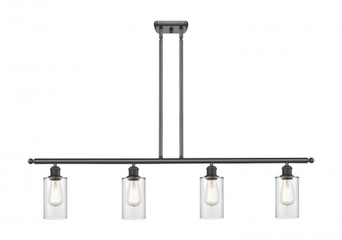 Clymer - 4 Light - 48 inch - Matte Black - Stem hung - Island Light (3442|516-4I-BK-G802)