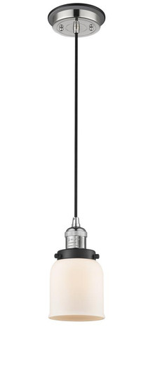 Bell - 1 Light - 5 inch - Polished Nickel - Cord hung - Mini Pendant (3442|201CBP-PNBK-G51)