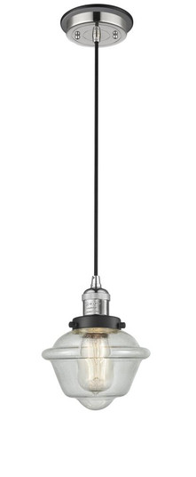 Oxford - 1 Light - 7 inch - Polished Nickel - Cord hung - Mini Pendant (3442|201CBP-PNBK-G534)