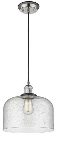 Bell - 1 Light - 12 inch - Polished Nickel - Cord hung - Mini Pendant (3442|201CBP-PNBK-G74-L)