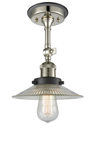 Halophane - 1 Light - 9 inch - Polished Nickel - Semi-Flush Mount (3442|201FBP-PNBK-G2)