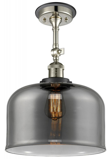 Bell - 1 Light - 12 inch - Polished Nickel - Semi-Flush Mount (3442|201FBP-PNBK-G73-L)