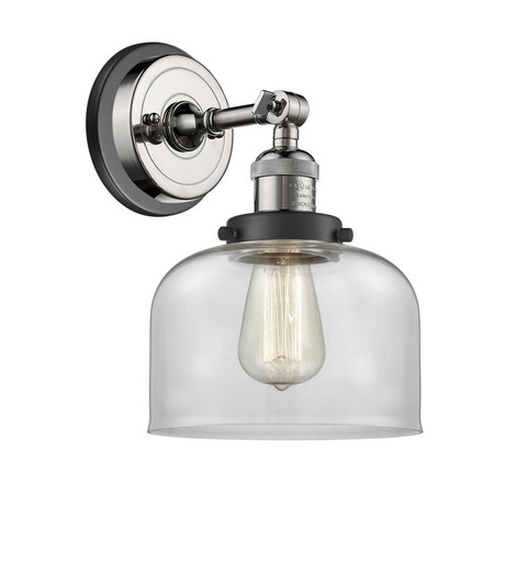 Bell - 1 Light - 8 inch - Polished Nickel - Sconce (3442|203BP-PNBK-G72)