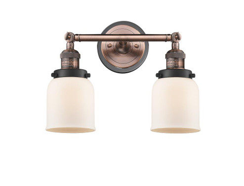 Bell - 2 Light - 16 inch - Antique Copper - Adjustable Bath Vanity Light (3442|208BP-ACBK-G51)