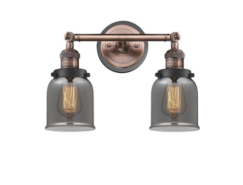 Bell - 2 Light - 16 inch - Antique Copper - Adjustable Bath Vanity Light (3442|208BP-ACBK-G53)