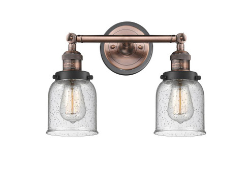 Bell - 2 Light - 16 inch - Antique Copper - Adjustable Bath Vanity Light (3442|208BP-ACBK-G54)