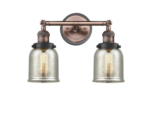 Bell - 2 Light - 15 inch - Antique Copper - Adjustable Bath Vanity Light (3442|208BP-ACBK-G58)