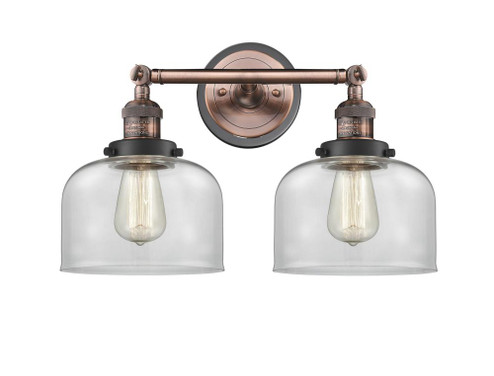 Bell - 2 Light - 19 inch - Antique Copper - Adjustable Bath Vanity Light (3442|208BP-ACBK-G72)