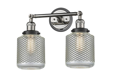 Stanton - 2 Light - 16 inch - Polished Nickel - Adjustable Bath Vanity Light (3442|208BP-PNBK-G262)