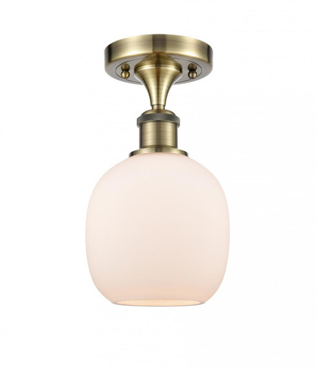 Belfast - 1 Light - 6 inch - Antique Brass - Semi-Flush Mount (3442|516-1C-AB-G101-LED)