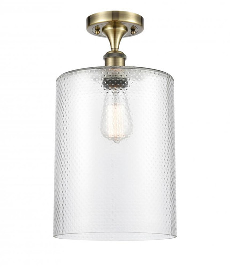 Cobbleskill - 1 Light - 9 inch - Antique Brass - Semi-Flush Mount (3442|516-1C-AB-G112-L)
