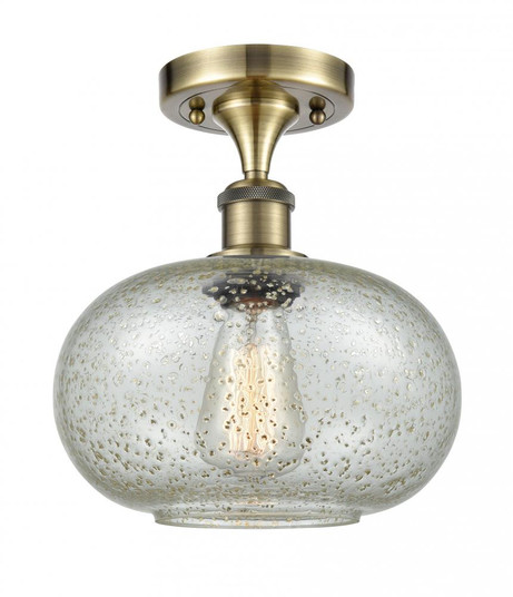 Gorham - 1 Light - 10 inch - Antique Brass - Semi-Flush Mount (3442|516-1C-AB-G249-LED)