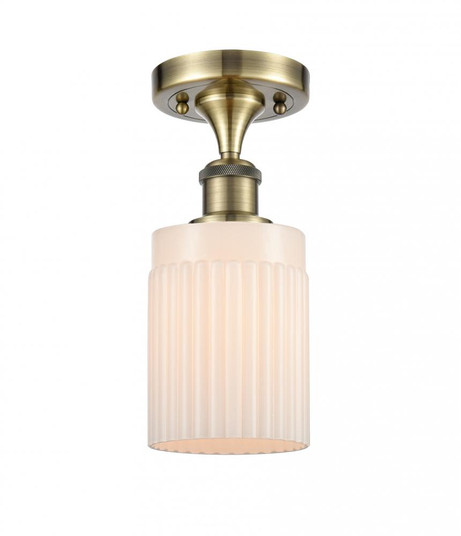 Hadley - 1 Light - 5 inch - Antique Brass - Semi-Flush Mount (3442|516-1C-AB-G341)