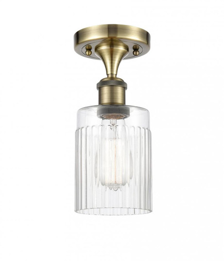 Hadley - 1 Light - 5 inch - Antique Brass - Semi-Flush Mount (3442|516-1C-AB-G342-LED)