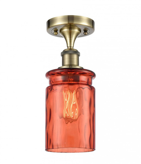 Candor 1 Light Semi-Flush Mount (3442|516-1C-AB-G352-COR)